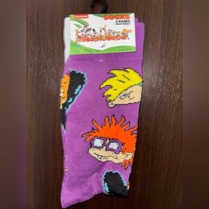 NICKELODEON NOVELTY CREW SOCKS NWT MEN’S SHOE SIZE 8-12